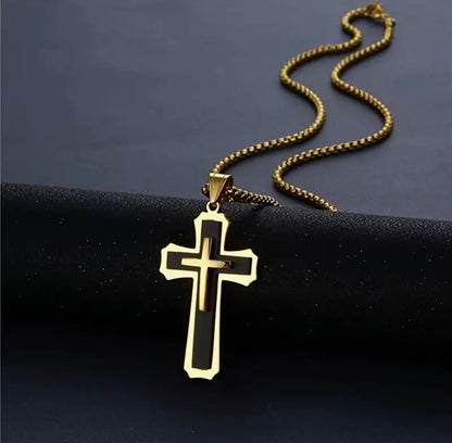 Cross Black & Gold