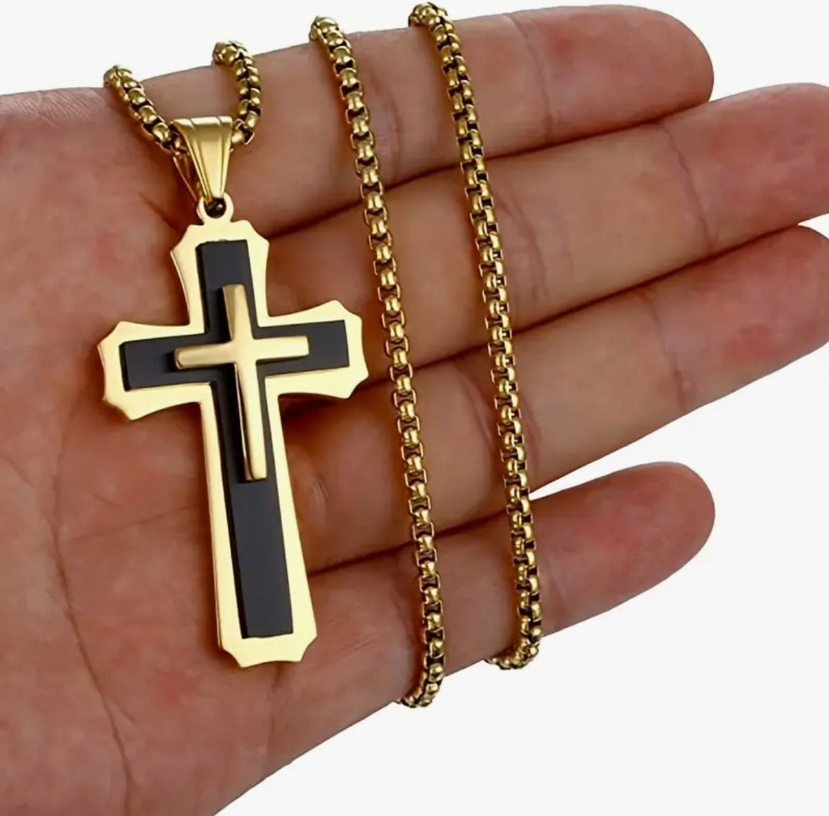 Cross Black & Gold
