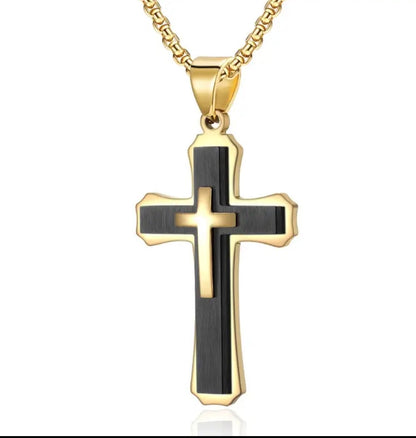 Cross Black & Gold